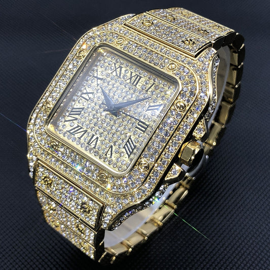Full Diamond Iced out WristWatch